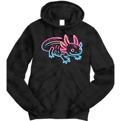 Axolotl Animal Pop Art Cute Axolotl Lover Tie Dye Hoodie