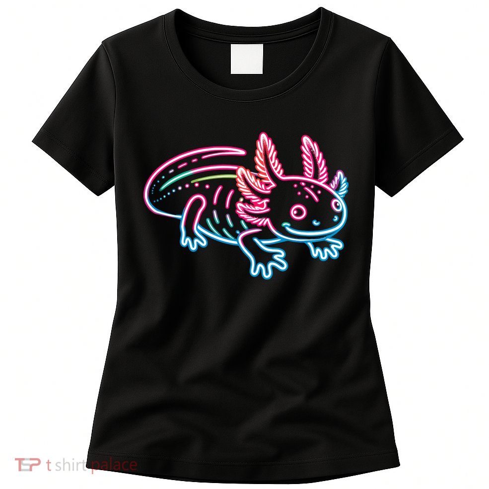 Axolotl Animal Pop Art Cute Axolotl Lover Womens T-Shirt