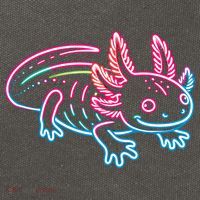 Axolotl Animal Pop Art Cute Axolotl Lover Cotton Canvas Backpack