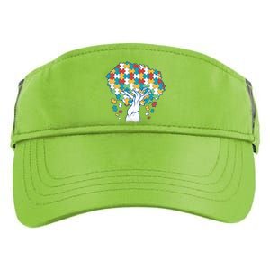 Autism Awareness Puzzle Tree Adult Drive Performance Visor