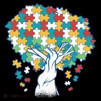 Autism Awareness Puzzle Tree Performance Shirt