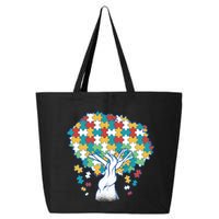 Autism Awareness Puzzle Tree 25L Jumbo Tote