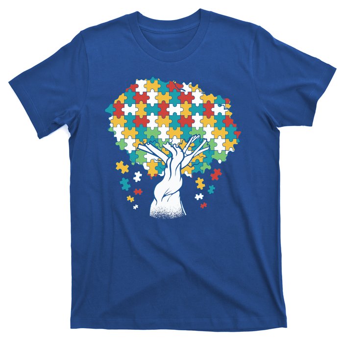 Autism Awareness Puzzle Tree T-Shirt