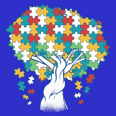 Autism Awareness Puzzle Tree T-Shirt