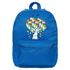 Autism Awareness Puzzle Tree 16 in Basic Backpack