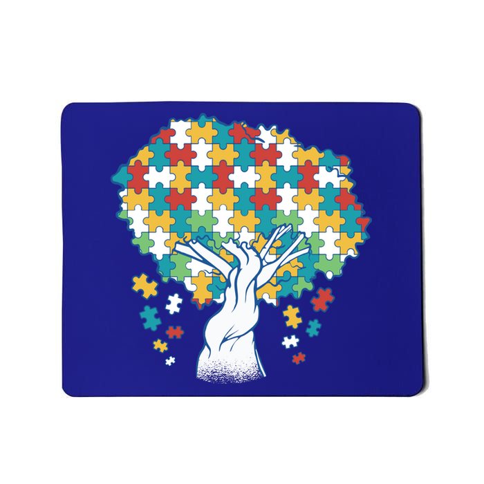 Autism Awareness Puzzle Tree Mousepad