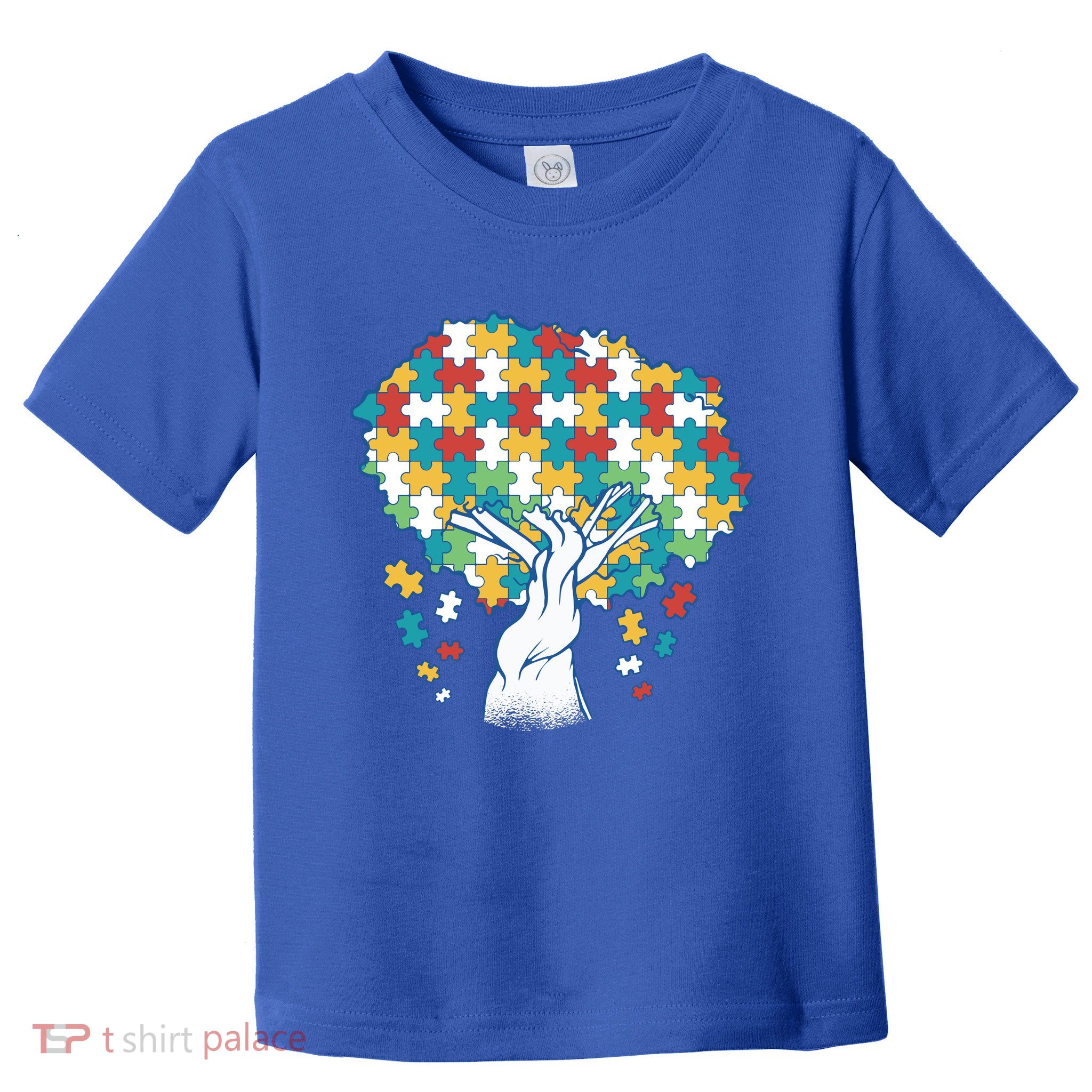Autism Awareness Puzzle Tree Toddler T-Shirt