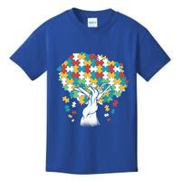 Autism Awareness Puzzle Tree Kids T-Shirt