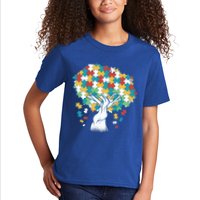 Autism Awareness Puzzle Tree Kids T-Shirt
