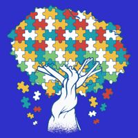 Autism Awareness Puzzle Tree Kids T-Shirt
