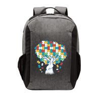 Autism Awareness Puzzle Tree Vector Backpack