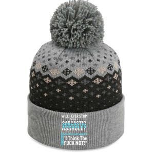 Asshole Assholes Potty Mouth Vulgar Profanity Fun Gag Gift The Baniff Cuffed Pom Beanie