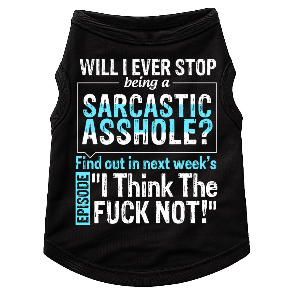 Asshole Assholes Potty Mouth Vulgar Profanity Fun Gag Gift Doggie Tank