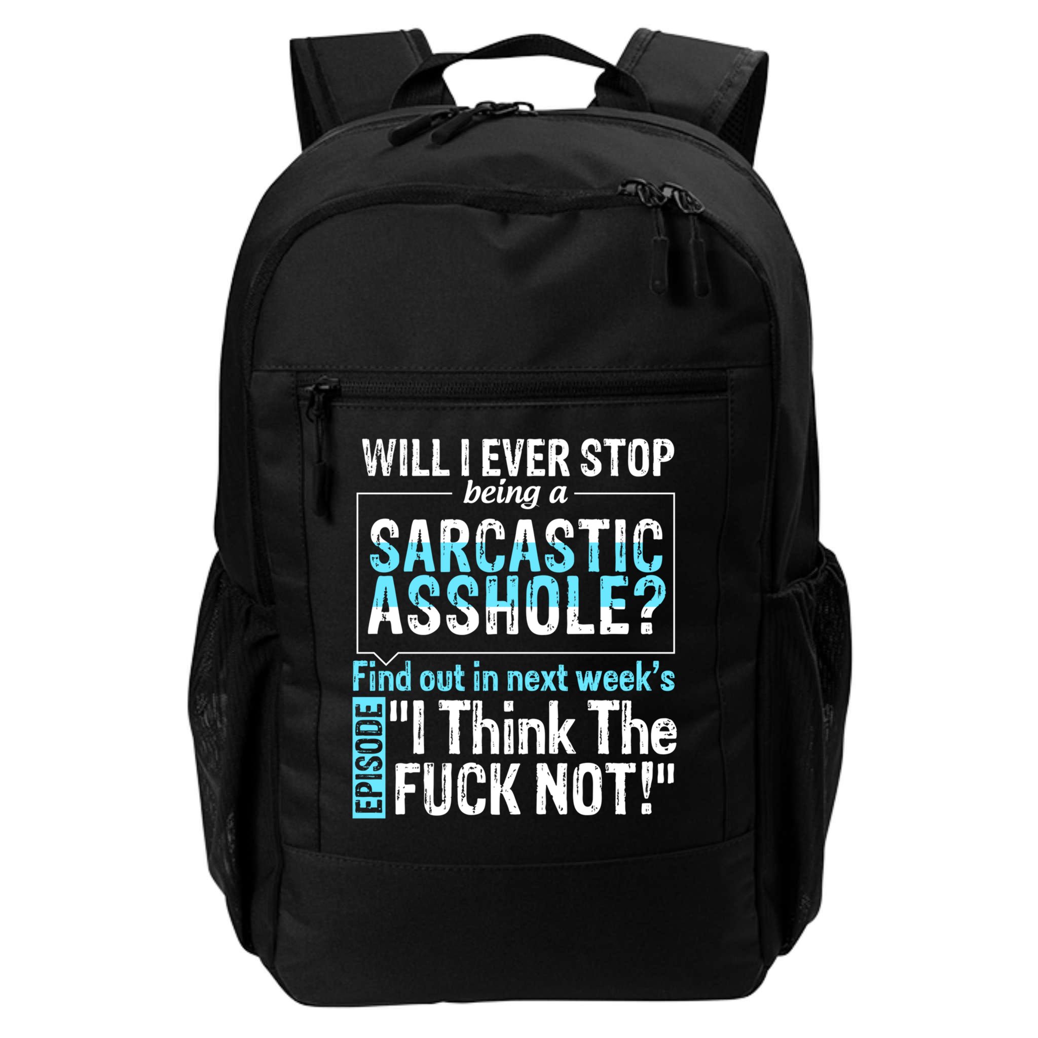 Asshole Assholes Potty Mouth Vulgar Profanity Fun Gag Gift Backpack