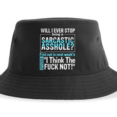 Asshole Assholes Potty Mouth Vulgar Profanity Fun Gag Gift Sustainable Bucket Hat