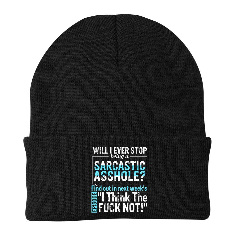 Asshole Assholes Potty Mouth Vulgar Profanity Fun Gag Gift Beanie