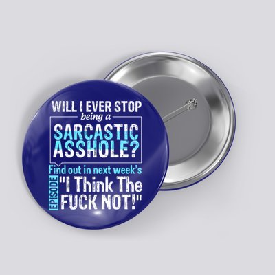 Asshole Assholes Potty Mouth Vulgar Profanity Fun Gag Gift Button