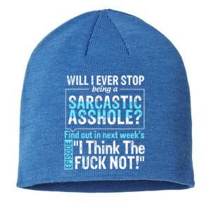 Asshole Assholes Potty Mouth Vulgar Profanity Fun Gag Gift Sustainable Beanie