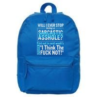 Asshole Assholes Potty Mouth Vulgar Profanity Fun Gag Gift 16 in Basic Backpack