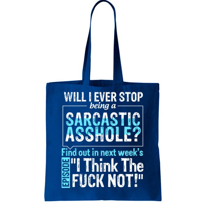 Asshole Assholes Potty Mouth Vulgar Profanity Fun Gag Gift Tote Bag