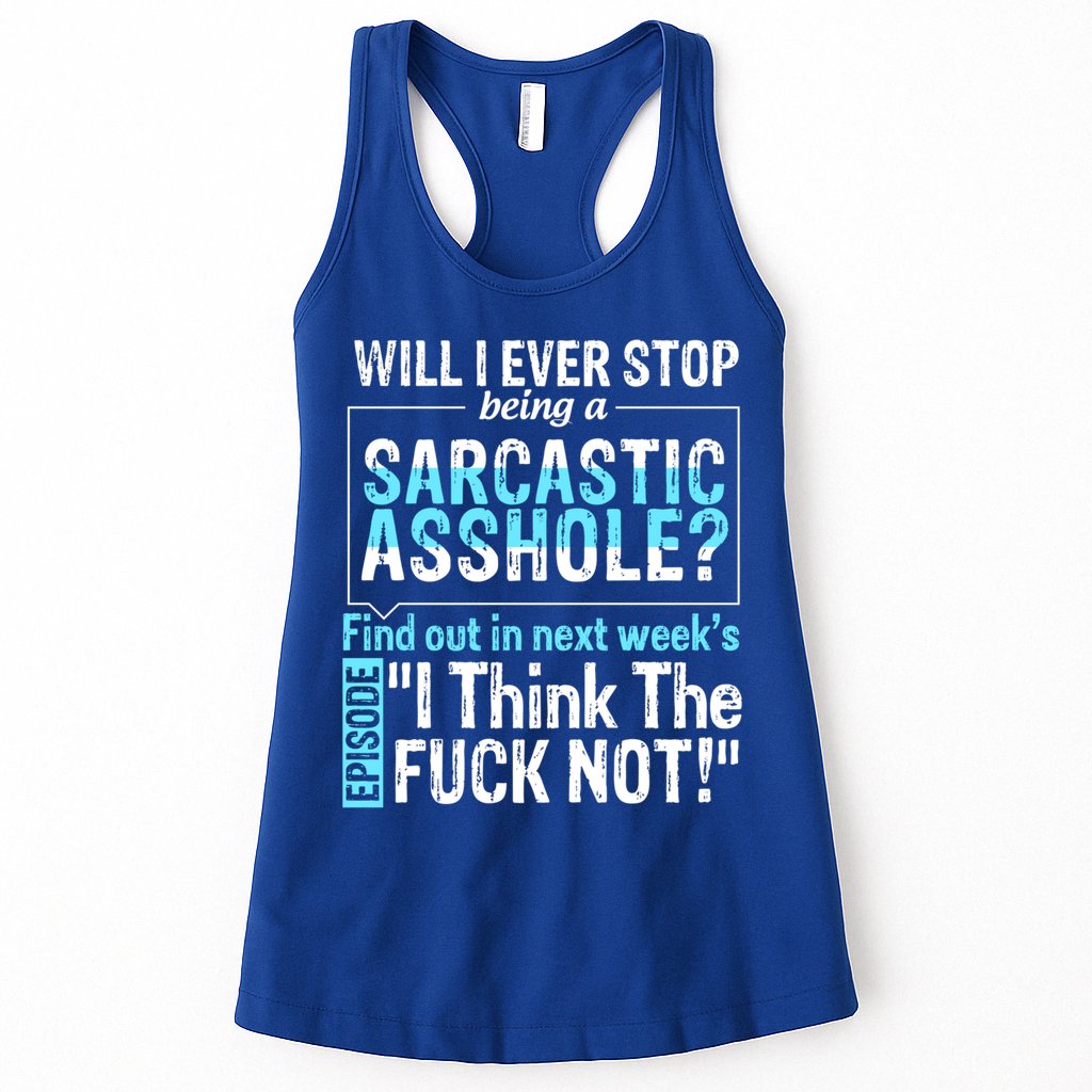 Asshole Assholes Potty Mouth Vulgar Profanity Fun Gag Gift Womens Tank Top