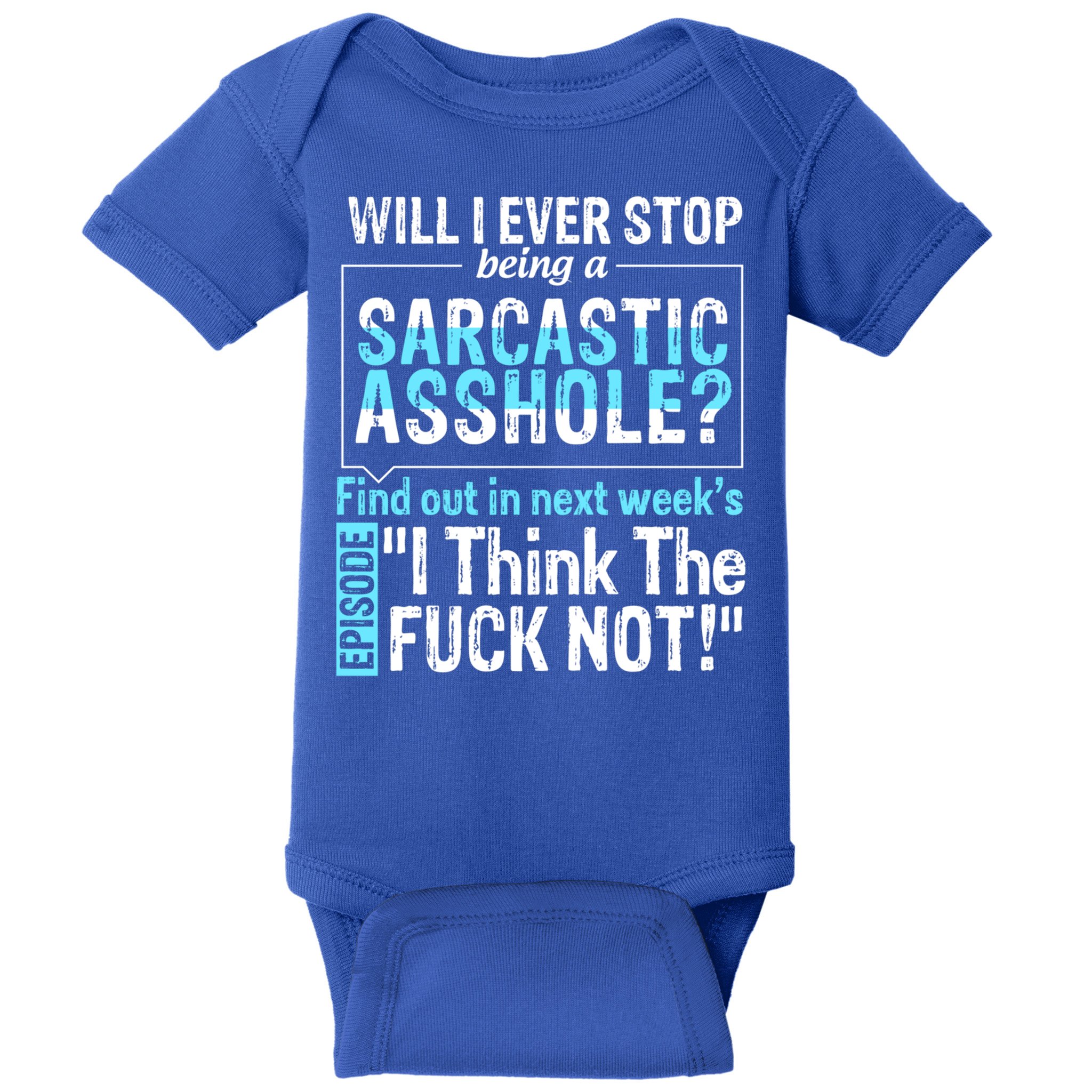 Asshole Assholes Potty Mouth Vulgar Profanity Fun Gag Gift Baby Bodysuit