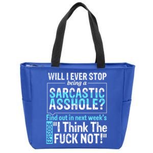 Asshole Assholes Potty Mouth Vulgar Profanity Fun Gag Gift Zip Tote Bag