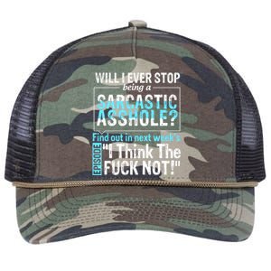 Asshole Assholes Potty Mouth Vulgar Profanity Fun Gag Gift Retro Rope Trucker Hat Cap