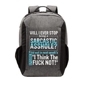 Asshole Assholes Potty Mouth Vulgar Profanity Fun Gag Gift Vector Backpack