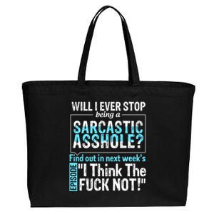 Asshole Assholes Potty Mouth Vulgar Profanity Fun Gag Gift Cotton Canvas Jumbo Tote