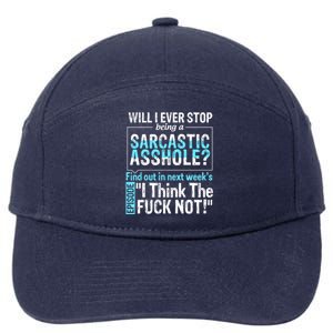 Asshole Assholes Potty Mouth Vulgar Profanity Fun Gag Gift 7-Panel Snapback Hat