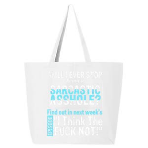 Asshole Assholes Potty Mouth Vulgar Profanity Fun Gag Gift 25L Jumbo Tote