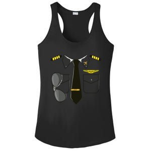 Airplane Airline Pilot Costume Kids Dress Up HALLOWEEN Ladies PosiCharge Competitor Racerback Tank