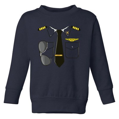 Airplane Airline Pilot Costume Kids Dress Up HALLOWEEN Toddler Sweatshirt