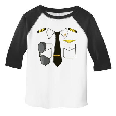 Airplane Airline Pilot Costume Kids Dress Up HALLOWEEN Toddler Fine Jersey T-Shirt