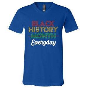 African American Pride Black History Month Is Everyday Gift V-Neck T-Shirt