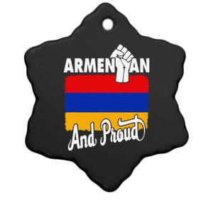 Armenian And Proud Love Armenia With Armenia Flag Ceramic Star Ornament