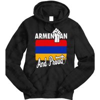 Armenian And Proud Love Armenia With Armenia Flag Tie Dye Hoodie