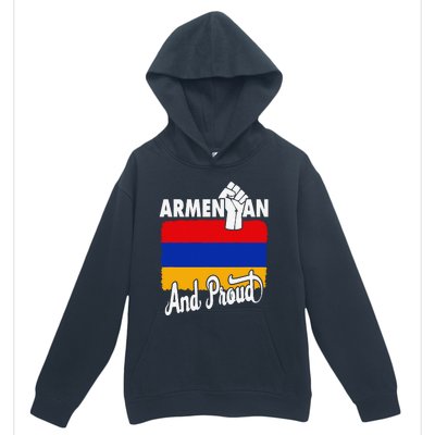 Armenian And Proud Love Armenia With Armenia Flag Urban Pullover Hoodie