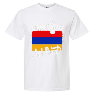 Armenian And Proud Love Armenia With Armenia Flag Garment-Dyed Heavyweight T-Shirt