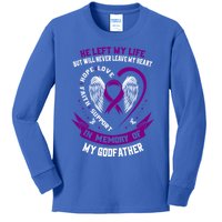 Alzheimers Awareness Products Remembrance Of Godfather Funny Gift Kids Long Sleeve Shirt