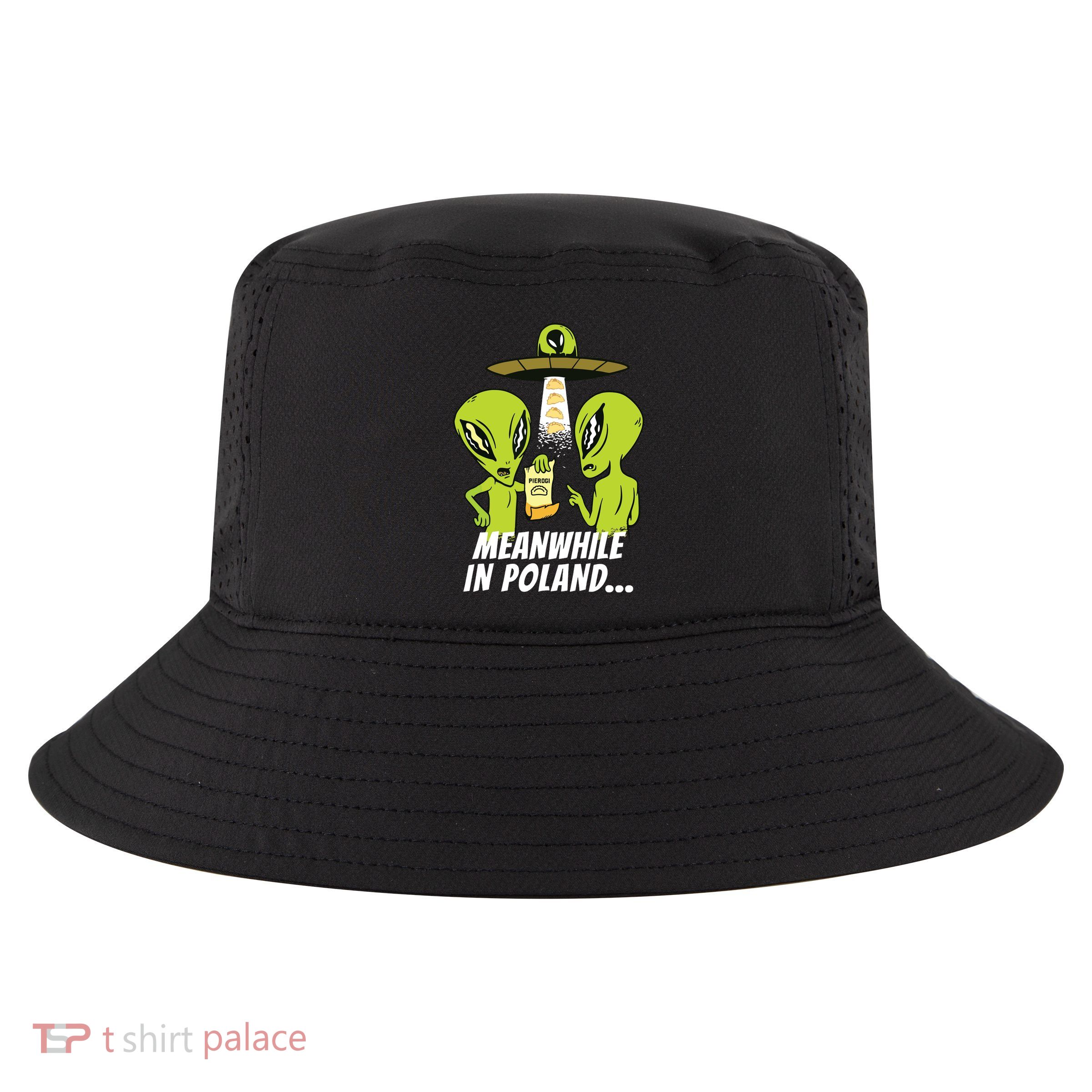 Alien Abduction Pierogi Polish Food Poland Polonia Funny Cool Comfort Performance Bucket Hat