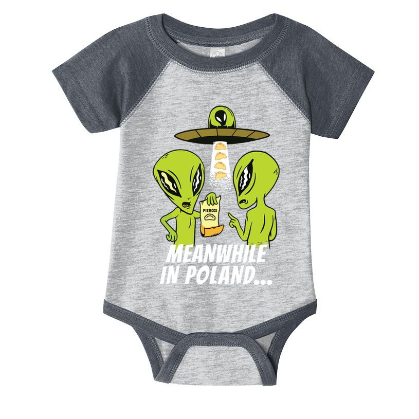 Alien Abduction Pierogi Polish Food Poland Polonia Funny Infant Baby Jersey Bodysuit