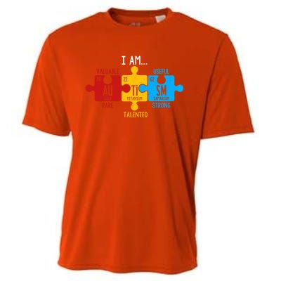 Autism Awareness Periodic Table Elets Great Gift Cooling Performance Crew T-Shirt