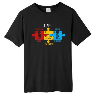 Autism Awareness Periodic Table Elets Great Gift Tall Fusion ChromaSoft Performance T-Shirt