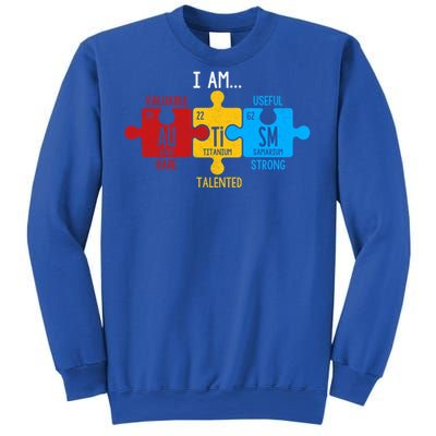 Autism Awareness Periodic Table Elets Great Gift Sweatshirt