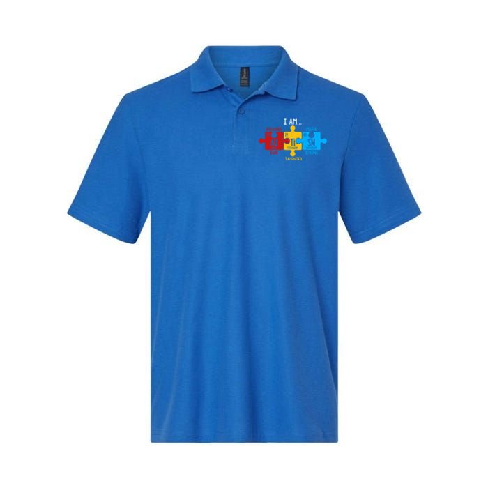 Autism Awareness Periodic Table Elets Great Gift Softstyle Adult Sport Polo