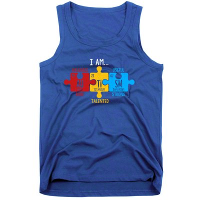 Autism Awareness Periodic Table Elets Great Gift Tank Top