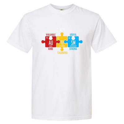 Autism Awareness Periodic Table Elets Great Gift Garment-Dyed Heavyweight T-Shirt