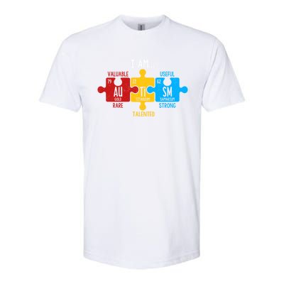 Autism Awareness Periodic Table Elets Great Gift Softstyle CVC T-Shirt